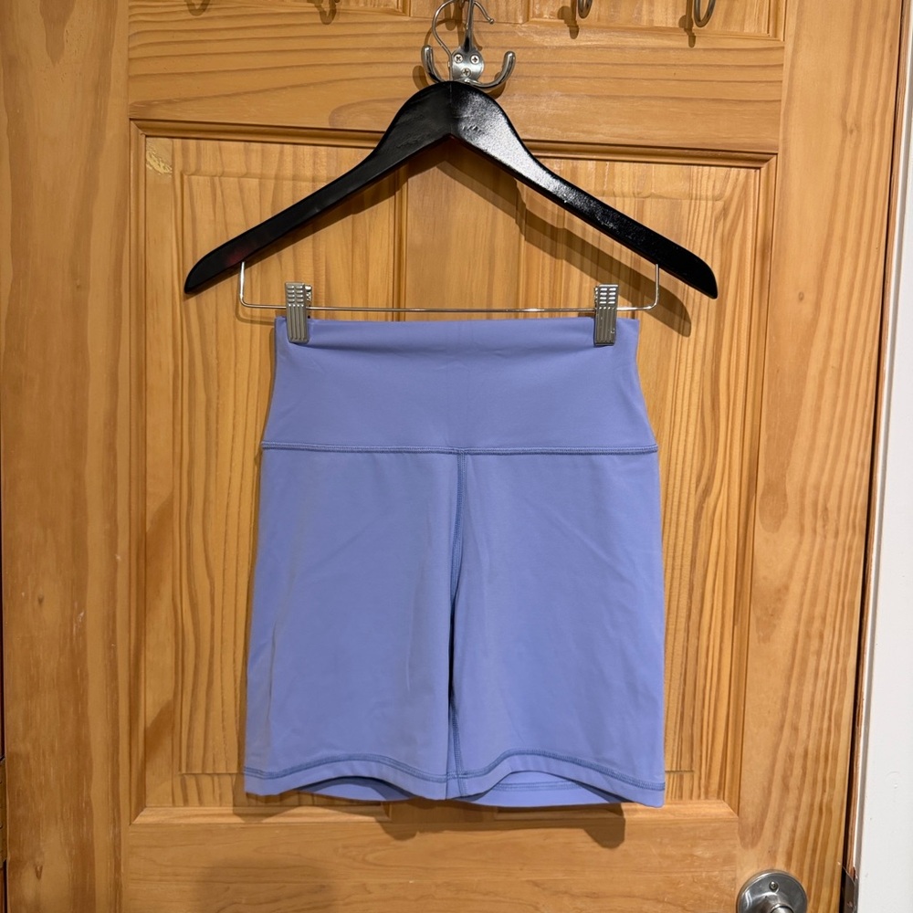 Lavender Periwinkle Purple Biker Shorts CRZ Yoga